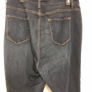 Fashion nova 2X stretchy high waisted dark denim